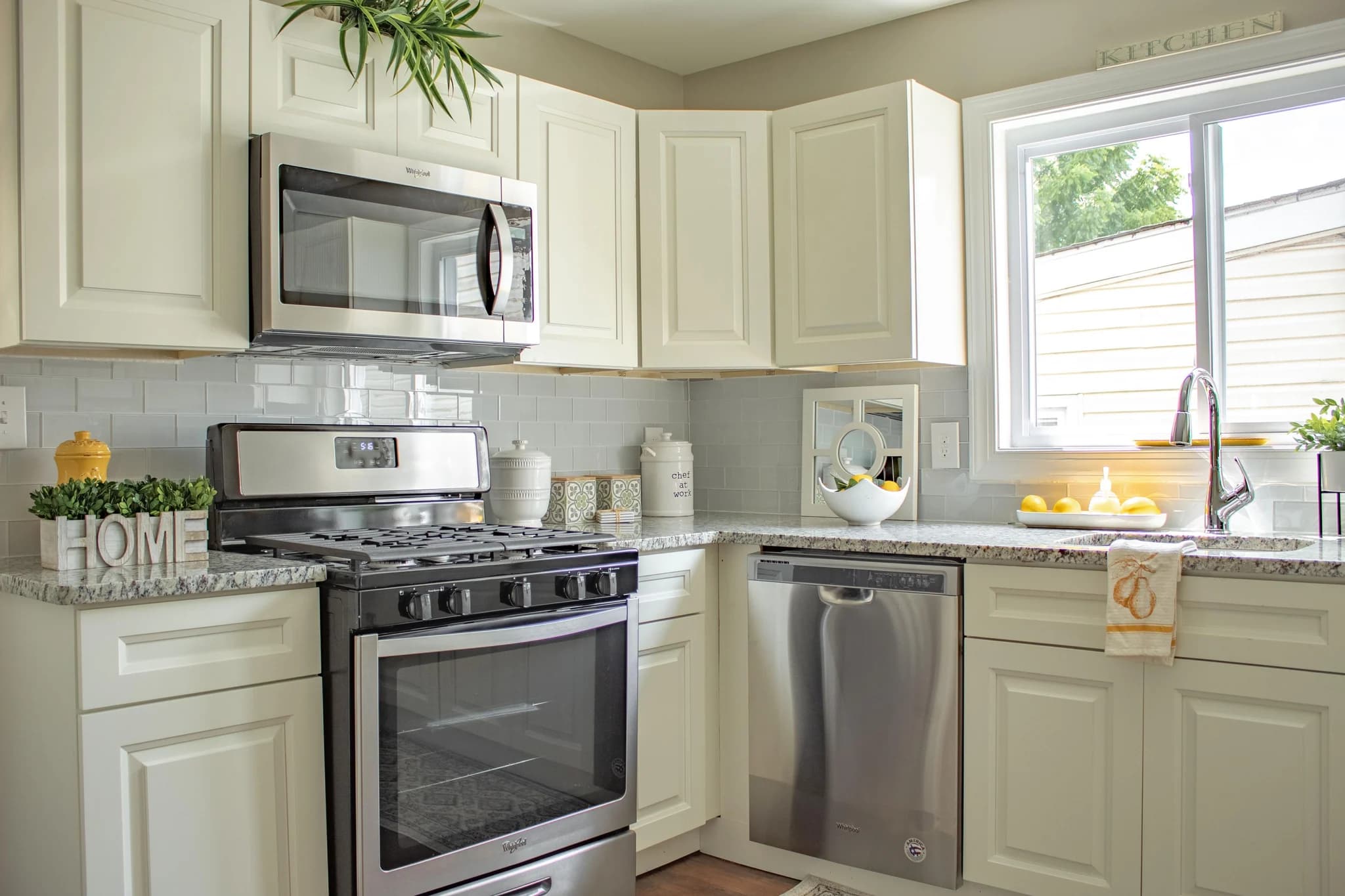 Bright completed kitchen remodel for a Shaker Heights family